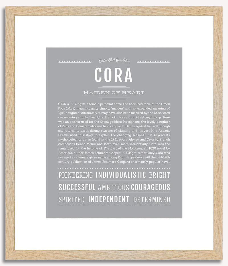 Cora | Name Art Print