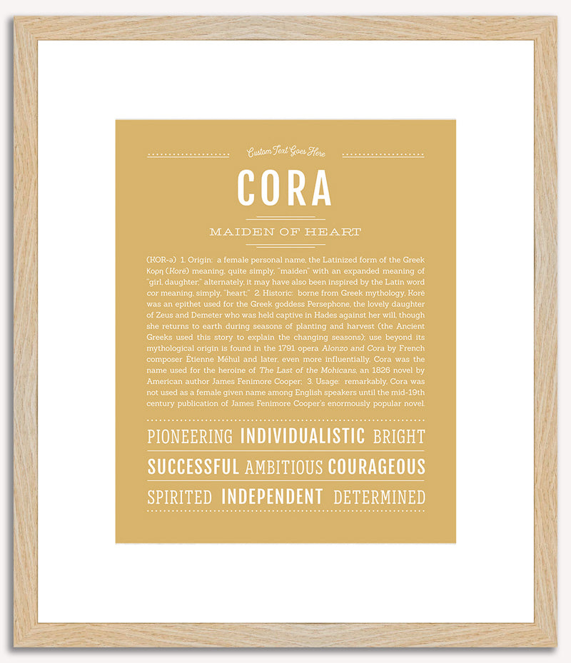 Cora | Name Art Print