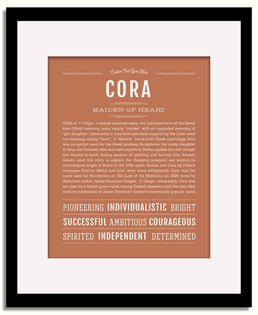 Frame Options | Terra Cotta | Black Frame, Matted