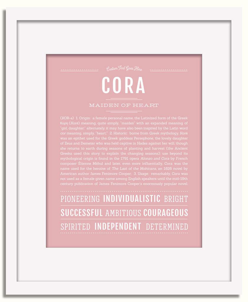 Frame Options | Dusty Rose | White Frame, Matted