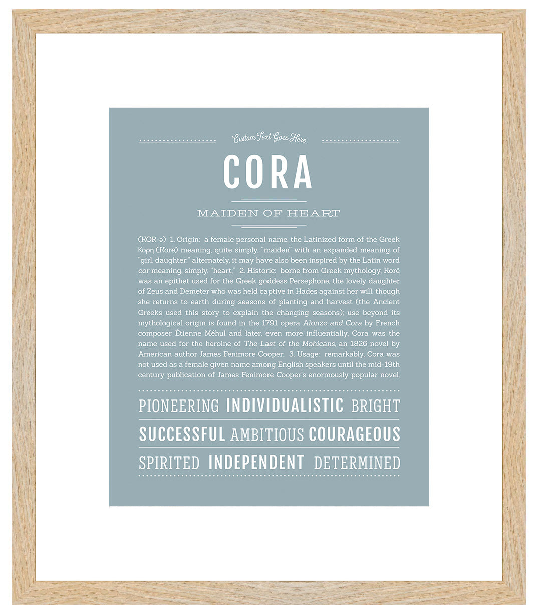 Cora | Name Art Print