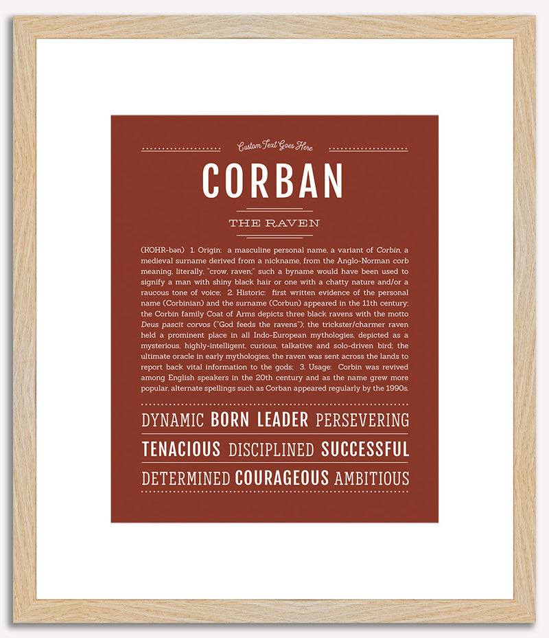 Corban | Name Art Print