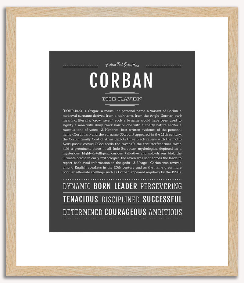 Corban | Name Art Print