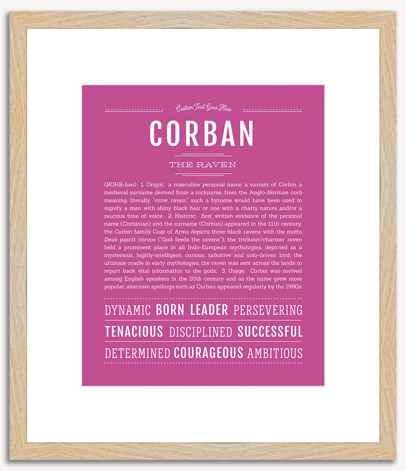 Corban | Name Art Print