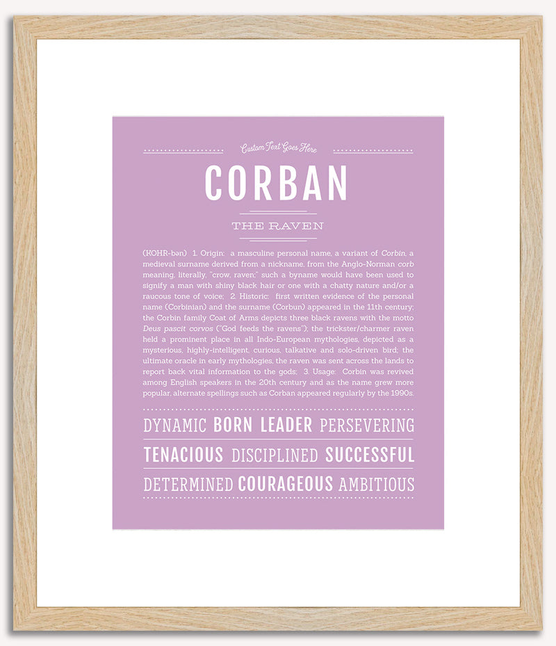 Corban | Name Art Print