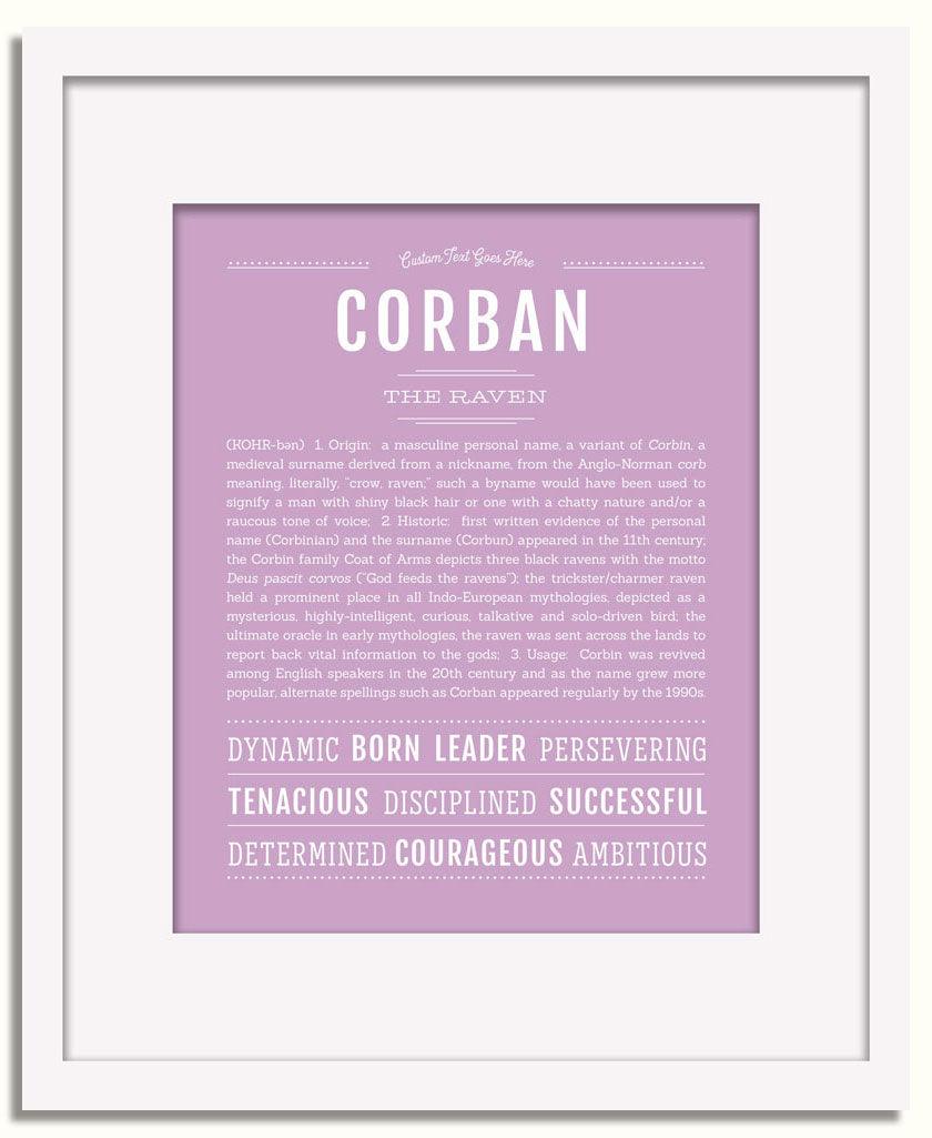 Frame Options | Lilac | White Frame, Matted