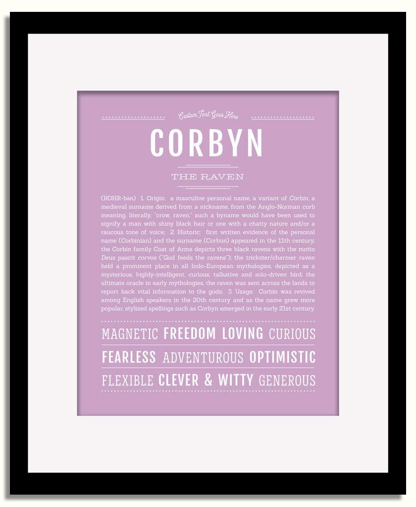 Frame Options | Lilac | Black Frame, Matted