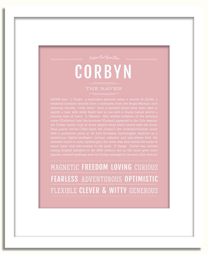 Frame Options | Dusty Rose | White Frame, Matted