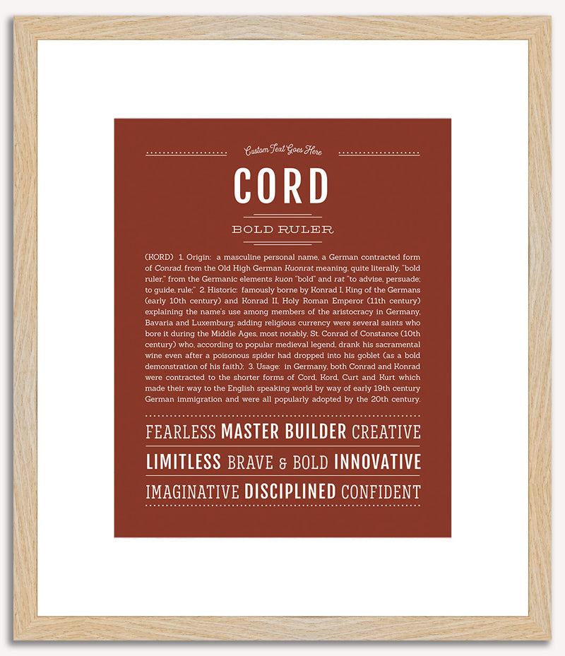 Cord | Name Art Print