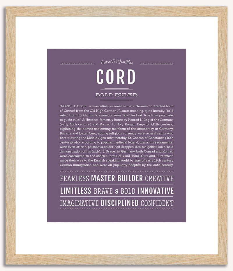 Cord | Name Art Print