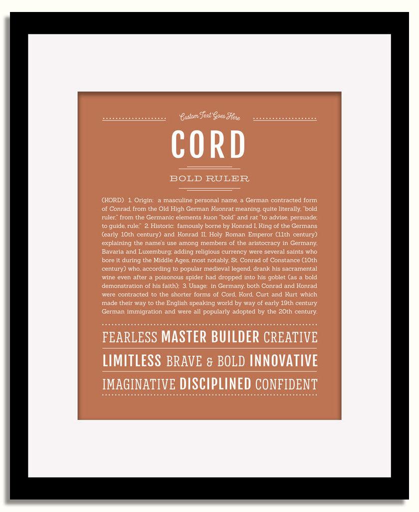 Frame Options | Terra Cotta | Black Frame, Matted