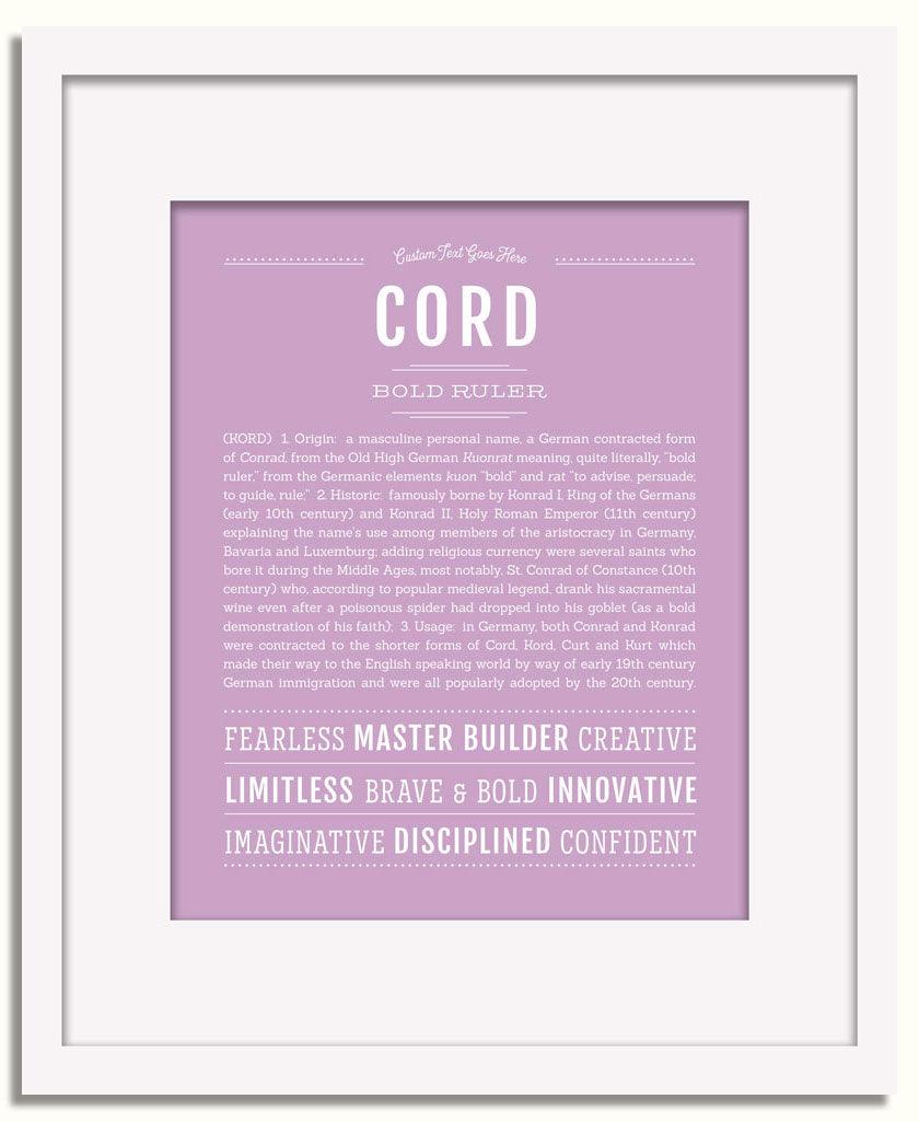 Frame Options | Lilac | White Frame, Matted