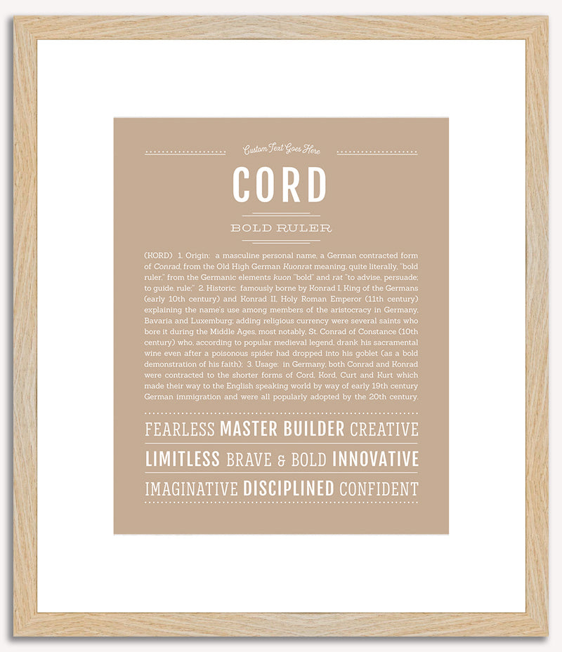 Cord | Name Art Print