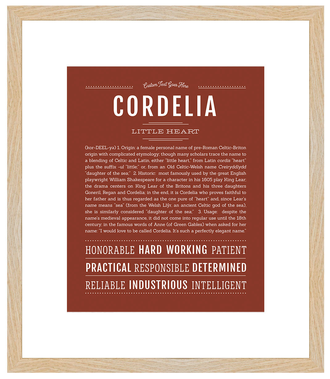 Cordelia | Name Art Print