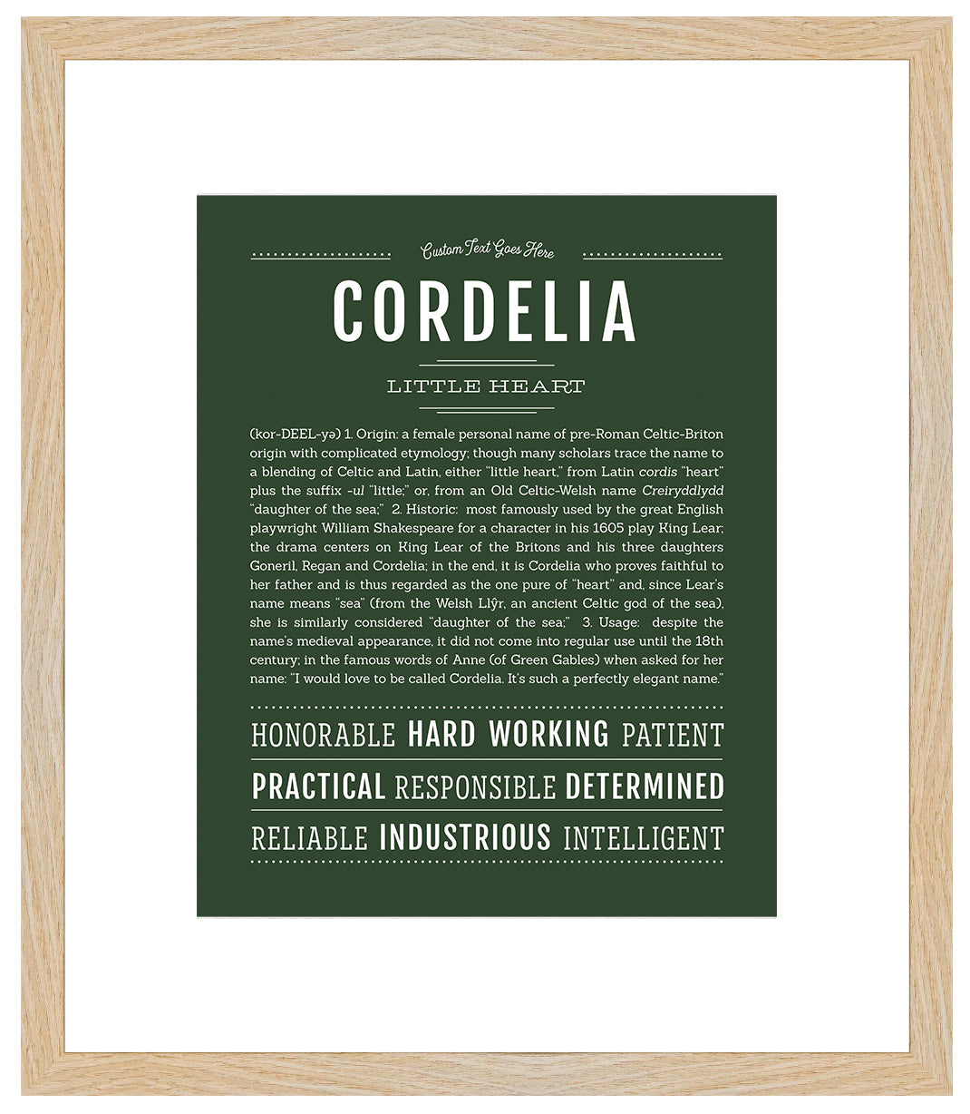 Cordelia | Name Art Print