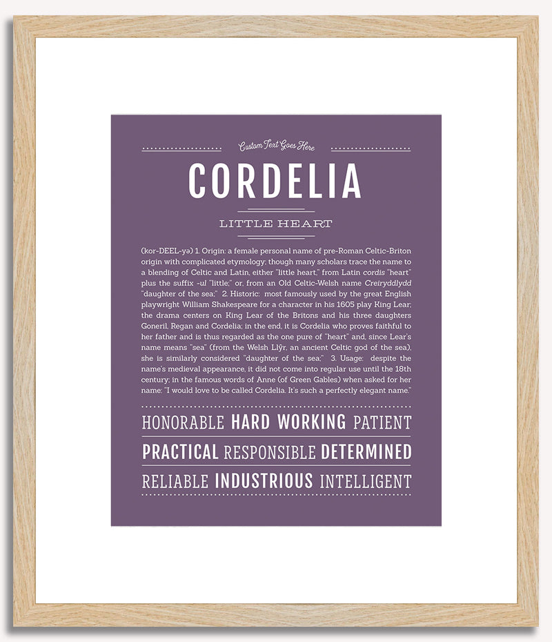 Cordelia | Name Art Print