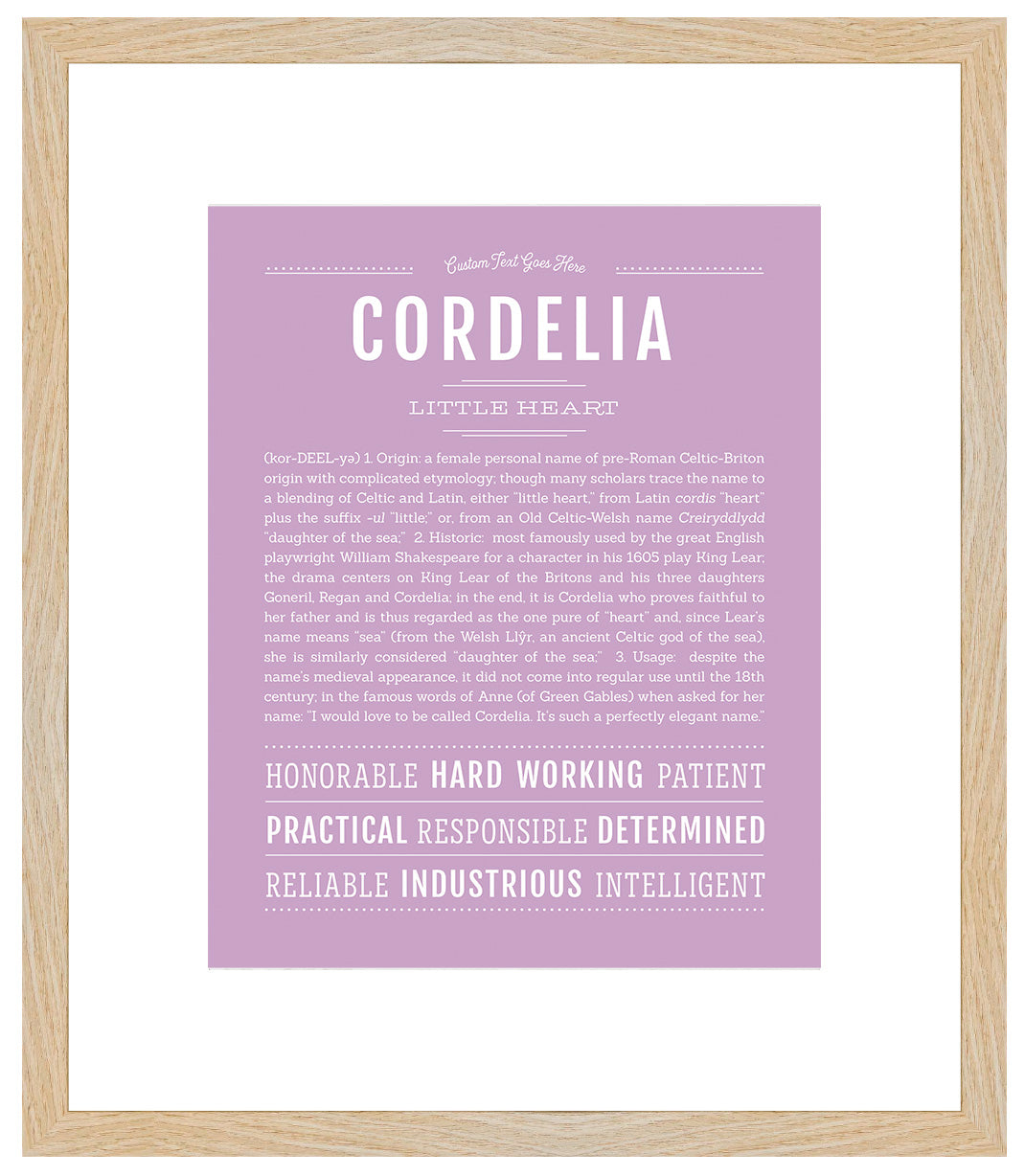 Cordelia | Name Art Print