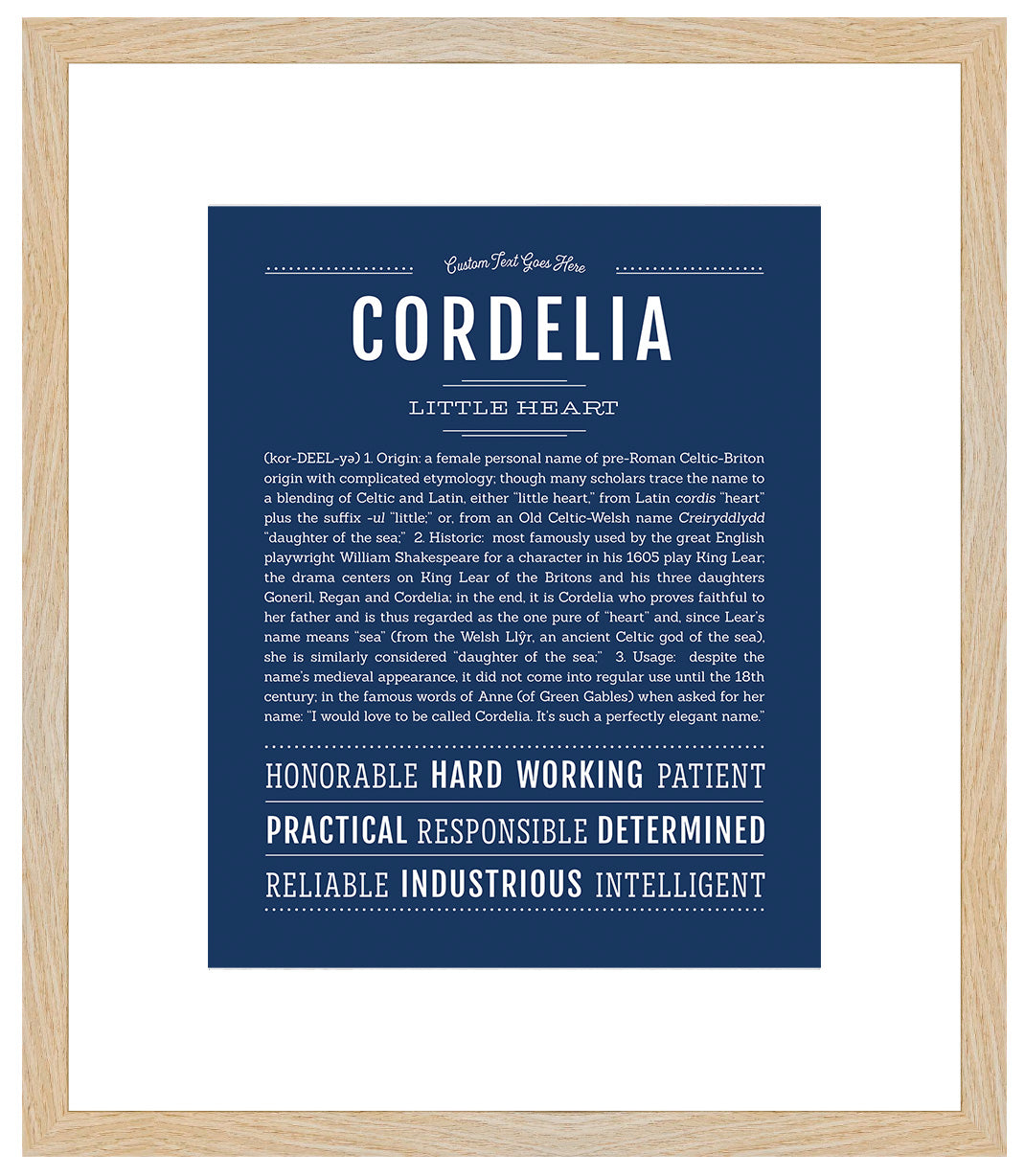 Cordelia | Name Art Print