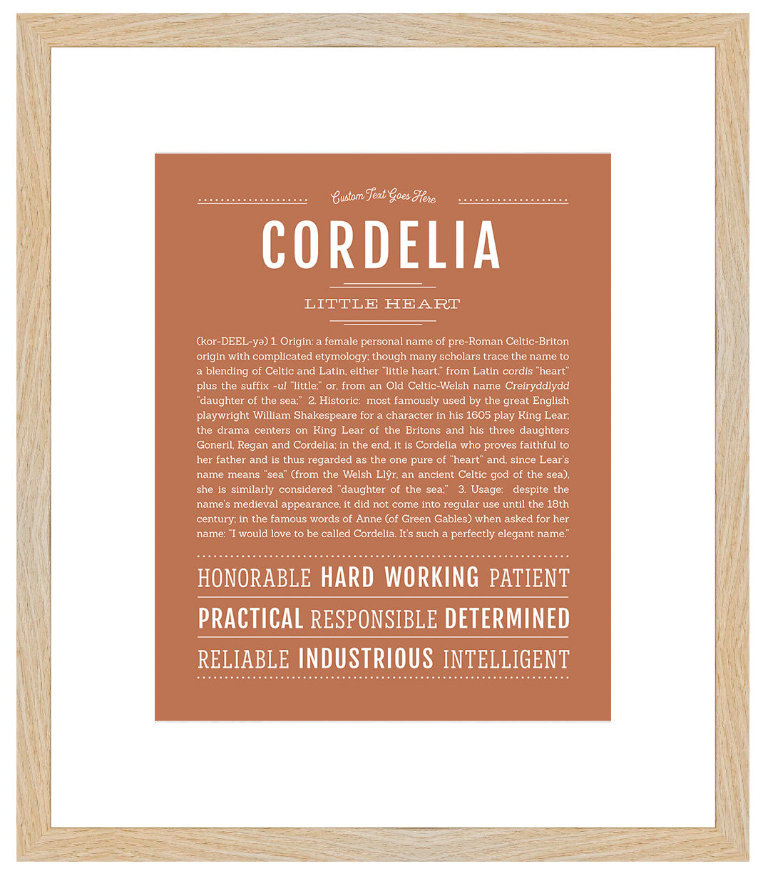 Cordelia | Name Art Print