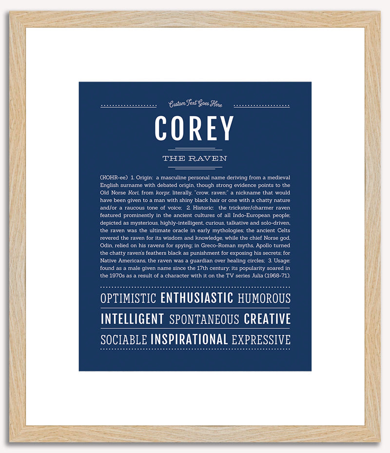 Corey (male) | Name Art Print