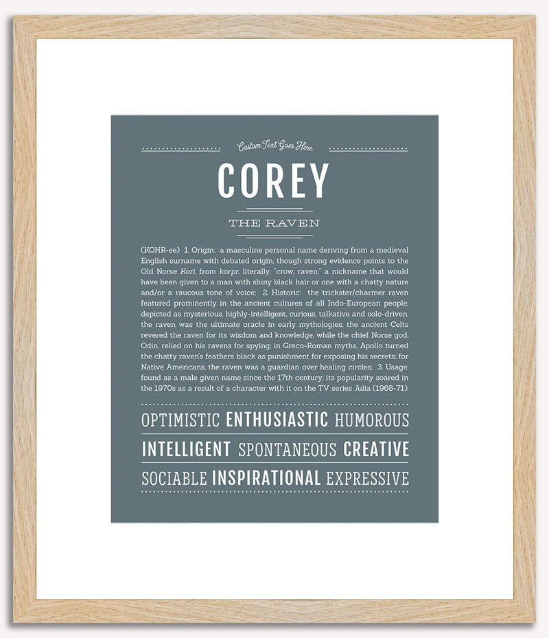 Corey (male) | Name Art Print