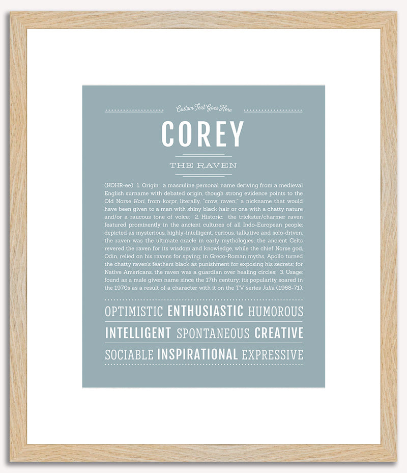 Corey (female) | Name Art Print