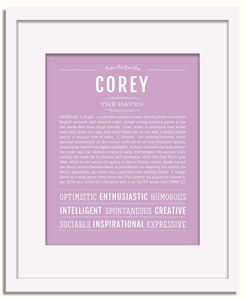 Frame Options | Lilac | White Frame, Matted