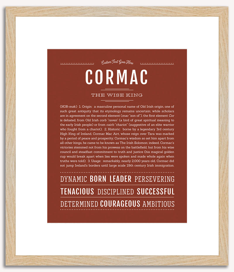 Cormac | Name Art Print