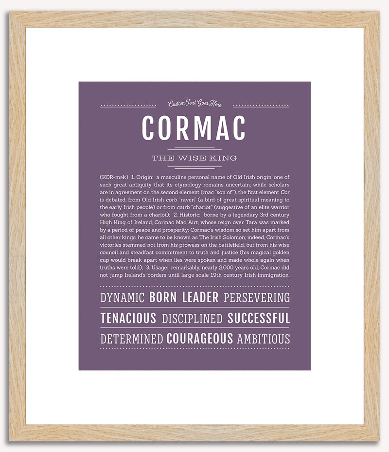 Cormac | Name Art Print