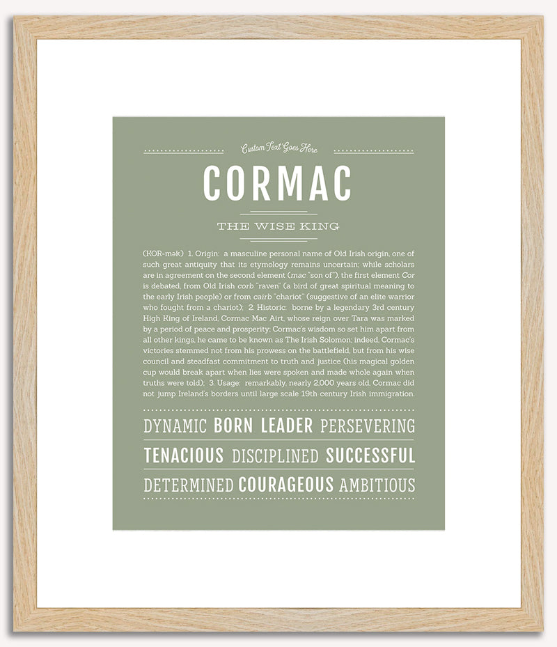 Cormac | Name Art Print