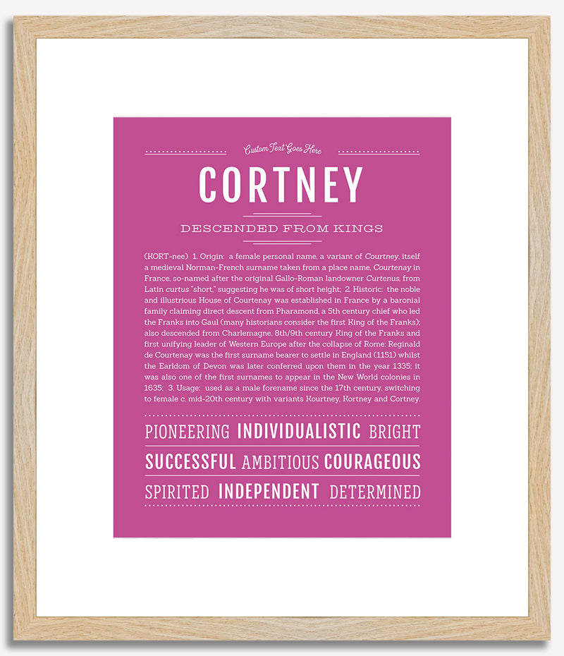 Cortney | Name Art Print