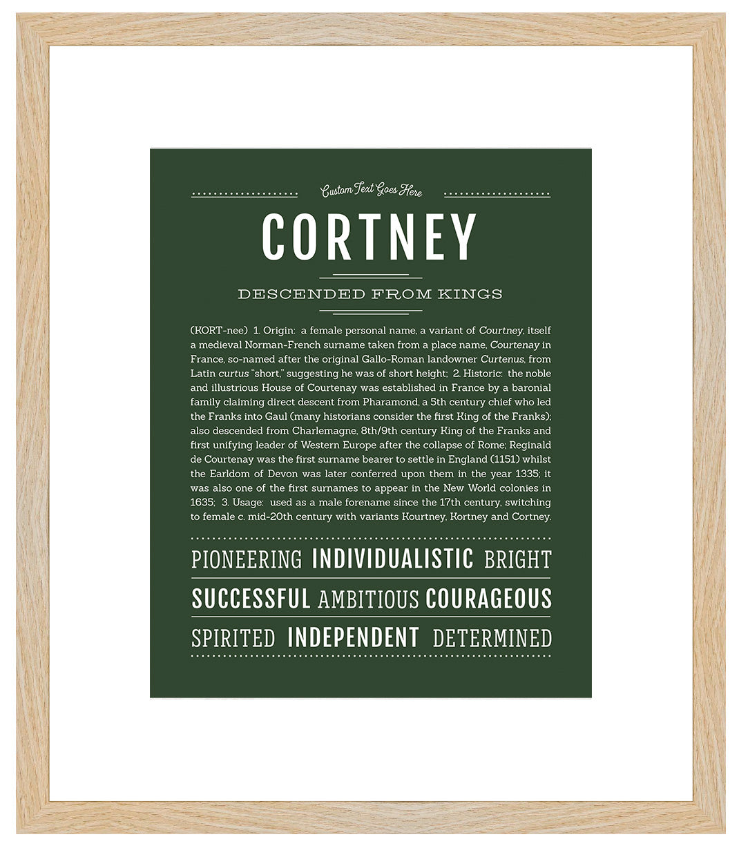 Cortney | Name Art Print