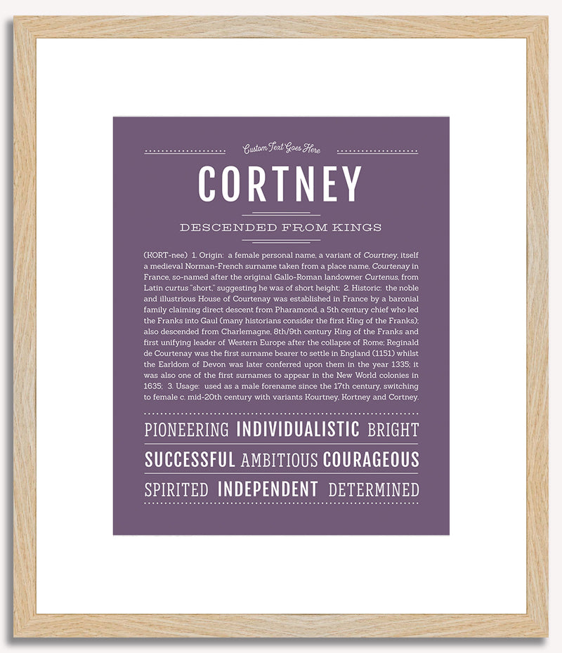 Cortney | Name Art Print