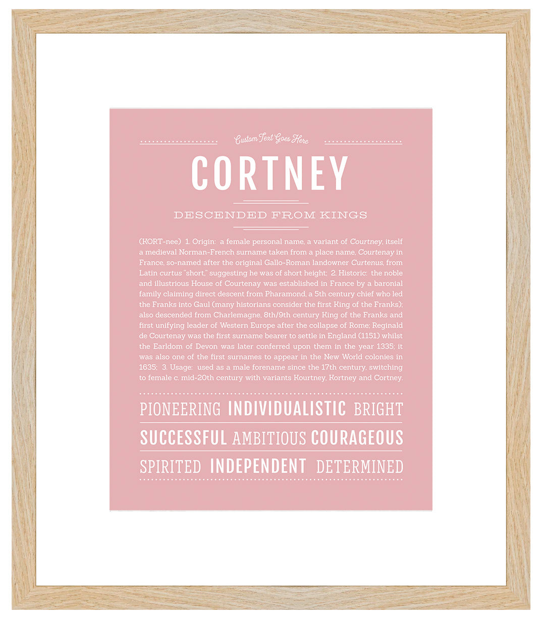 Cortney | Name Art Print