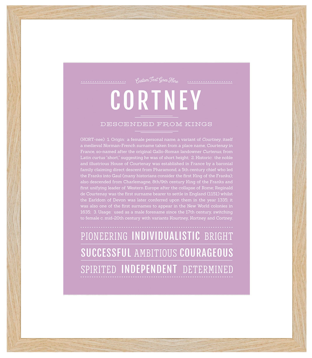 Cortney | Name Art Print