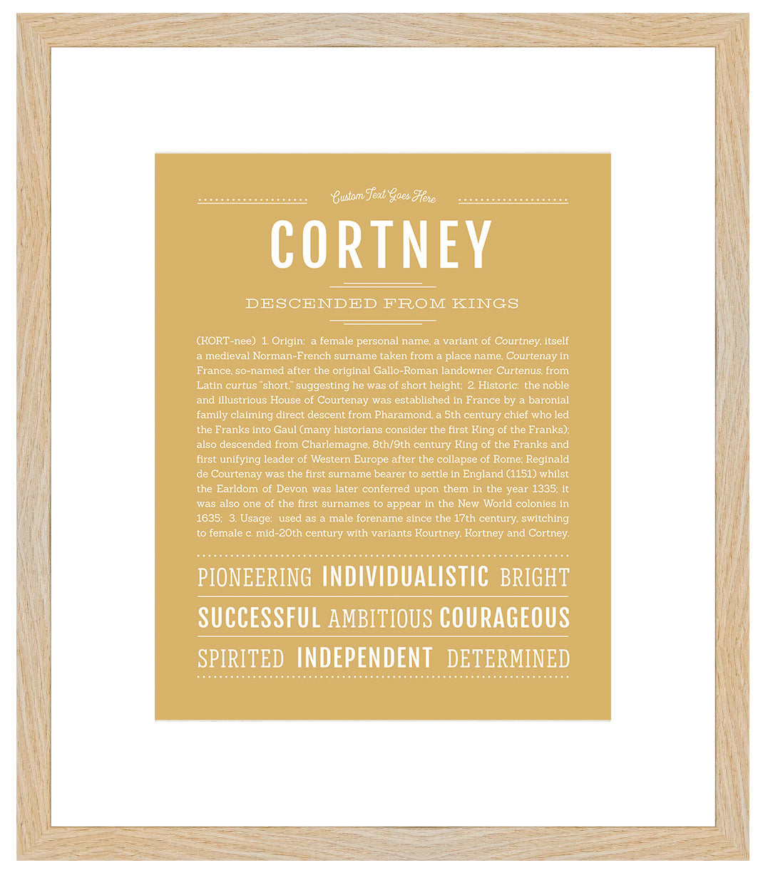 Cortney | Name Art Print