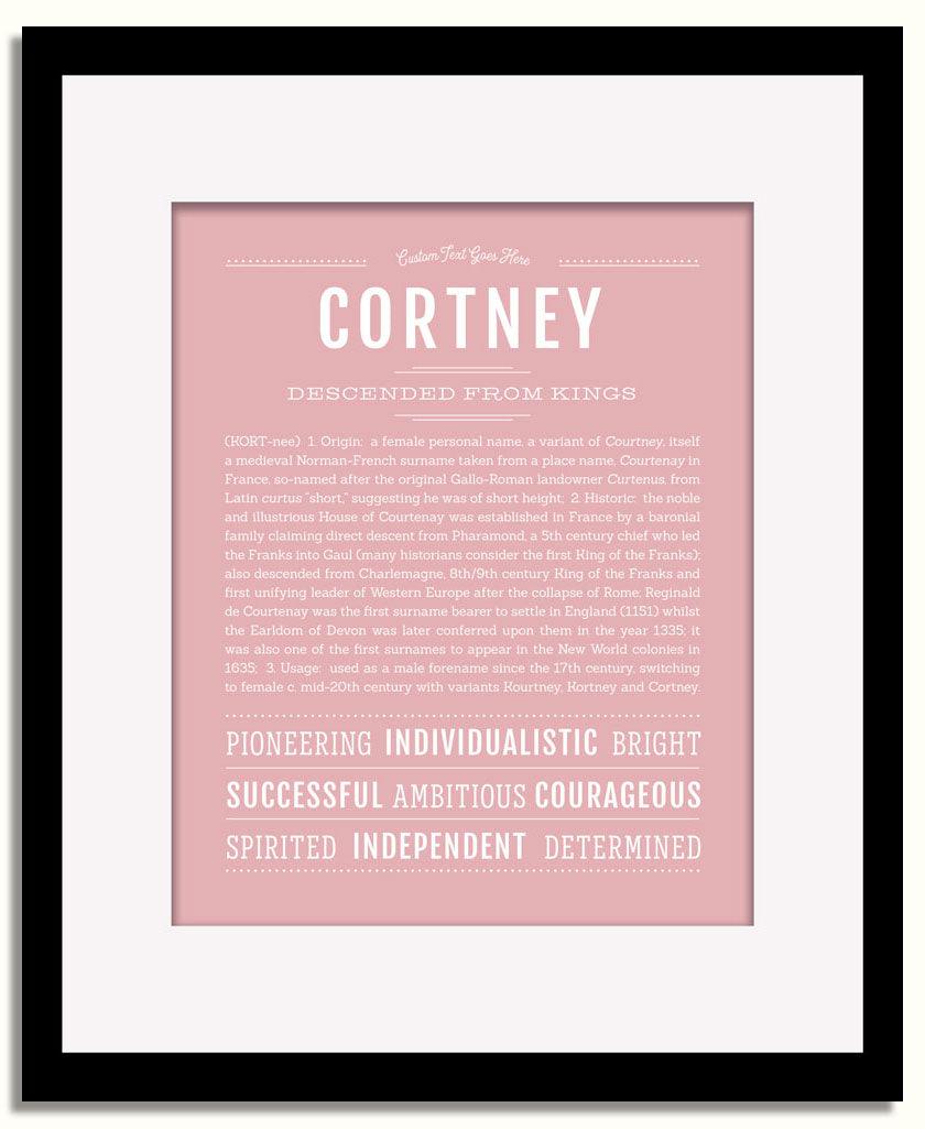 Frame Options | Dusty Rose | Black Frame, Matted