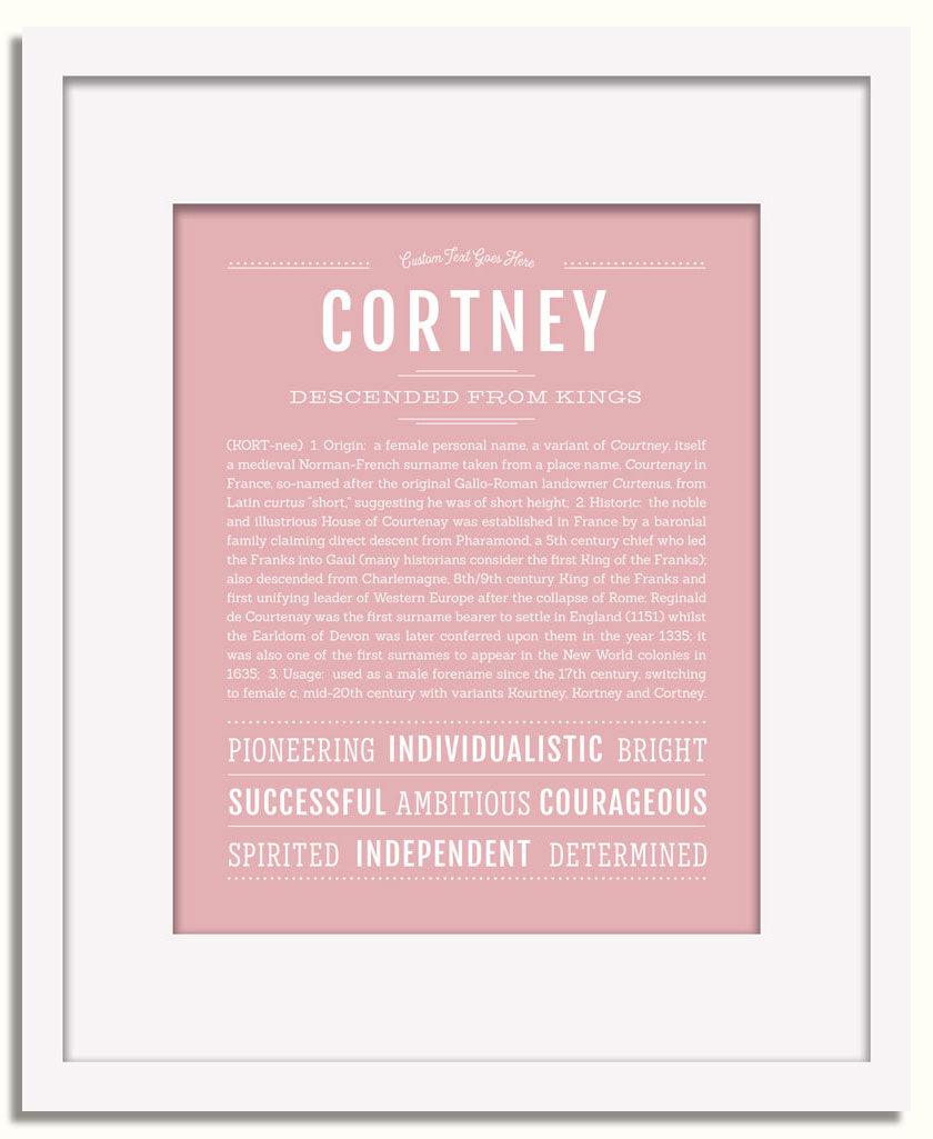 Frame Options | Dusty Rose | White Frame, Matted