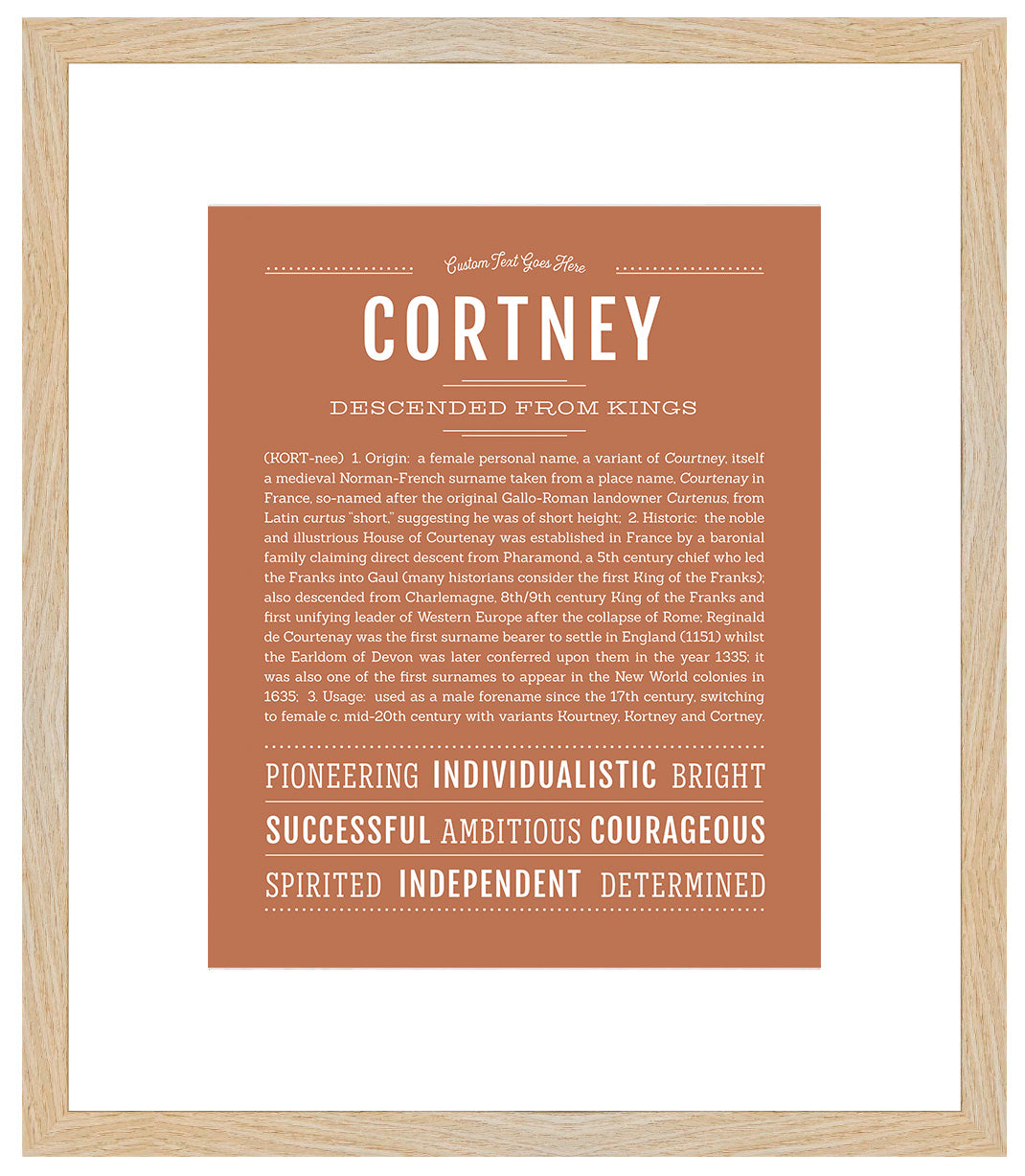 Cortney | Name Art Print