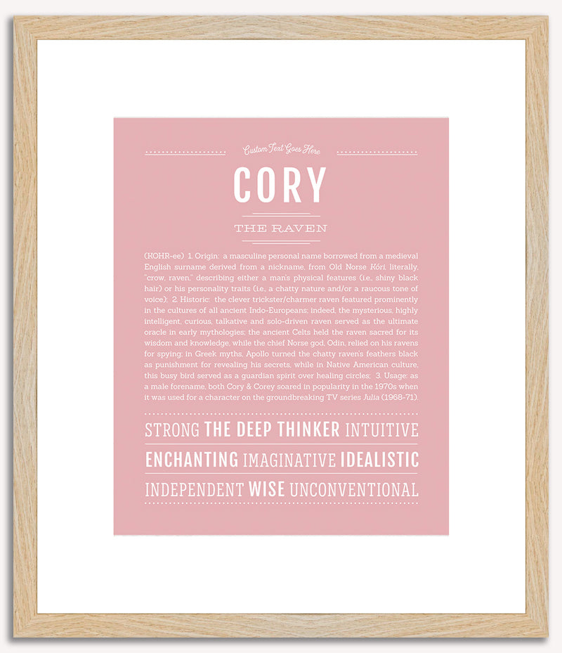 Cory (female) | Name Art Print