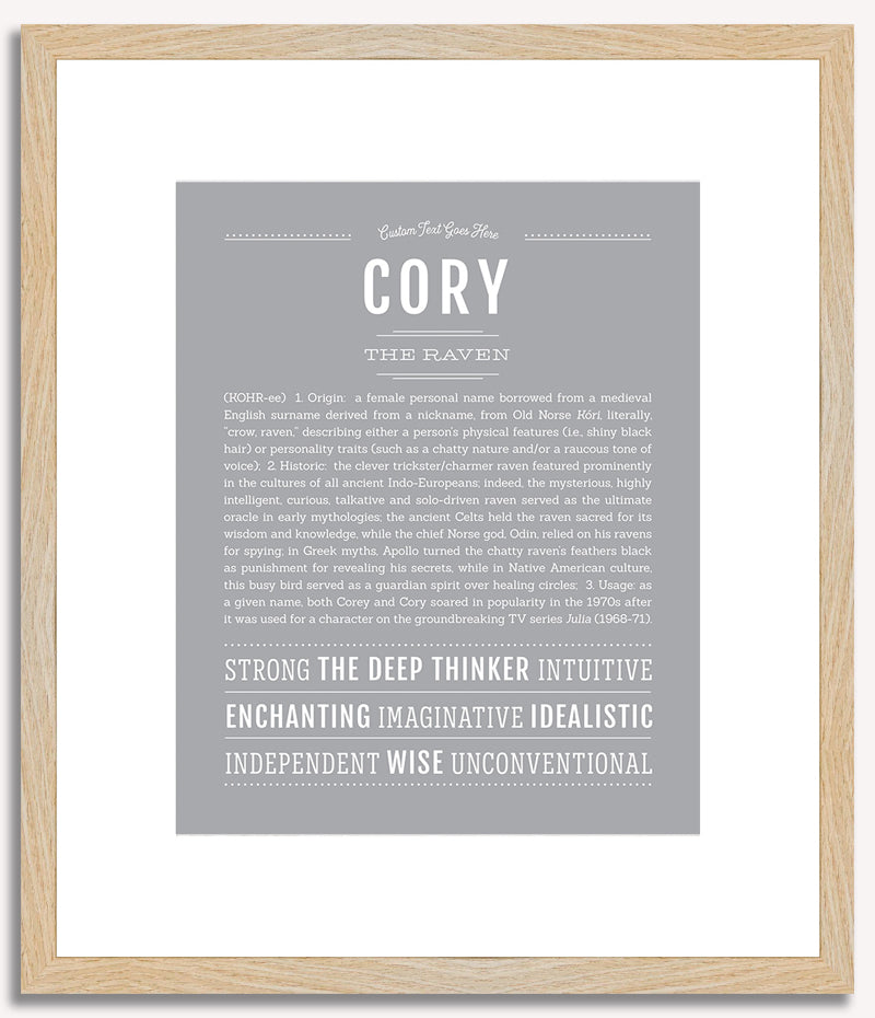 Cory (female) | Name Art Print