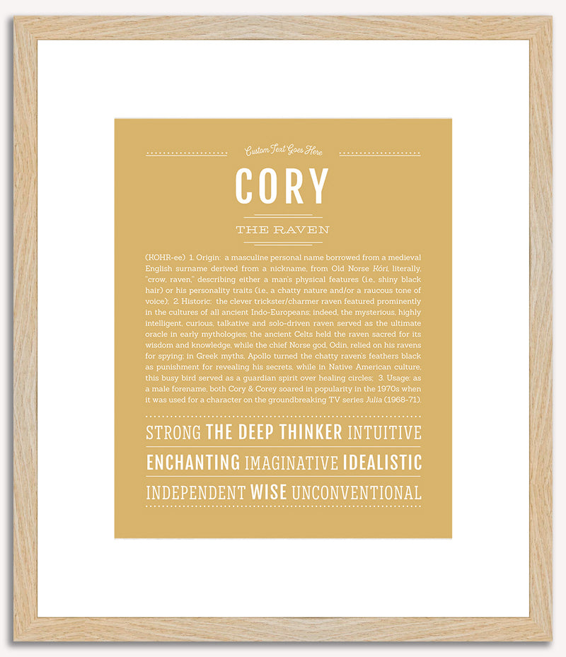 Cory (male) | Name Art Print