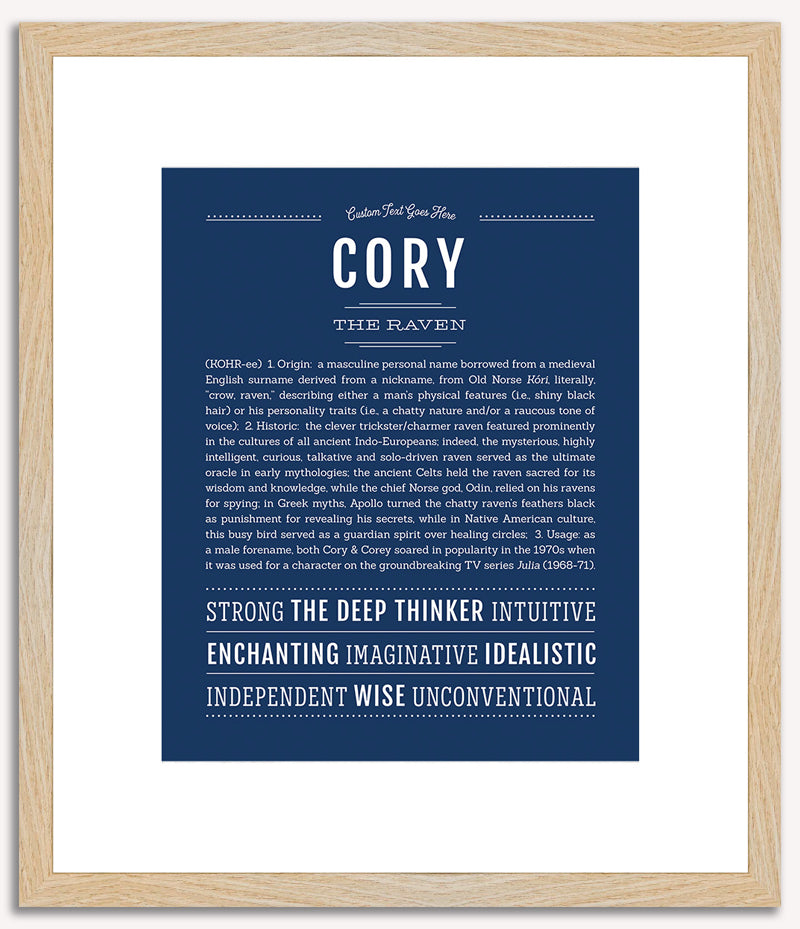 Cory (female) | Name Art Print