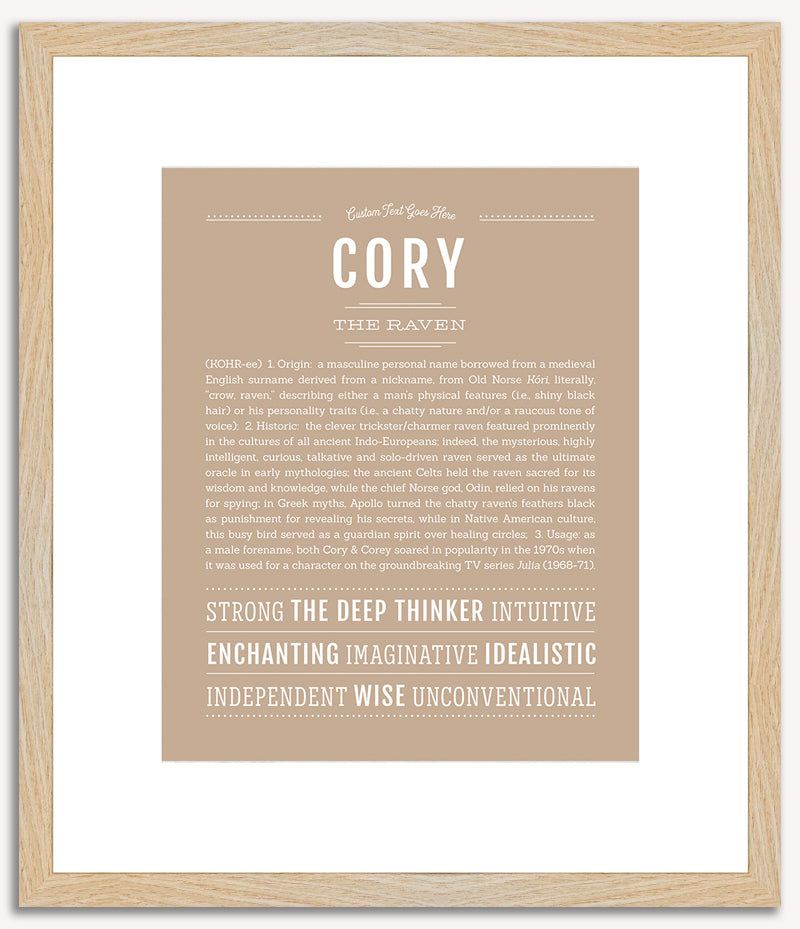 Cory (female) | Name Art Print