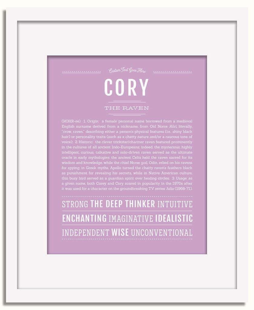 Frame Options | Lilac | White Frame, Matted