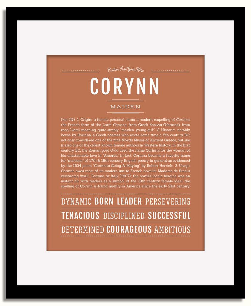 Frame Options | Terra Cotta | Black Frame, Matted