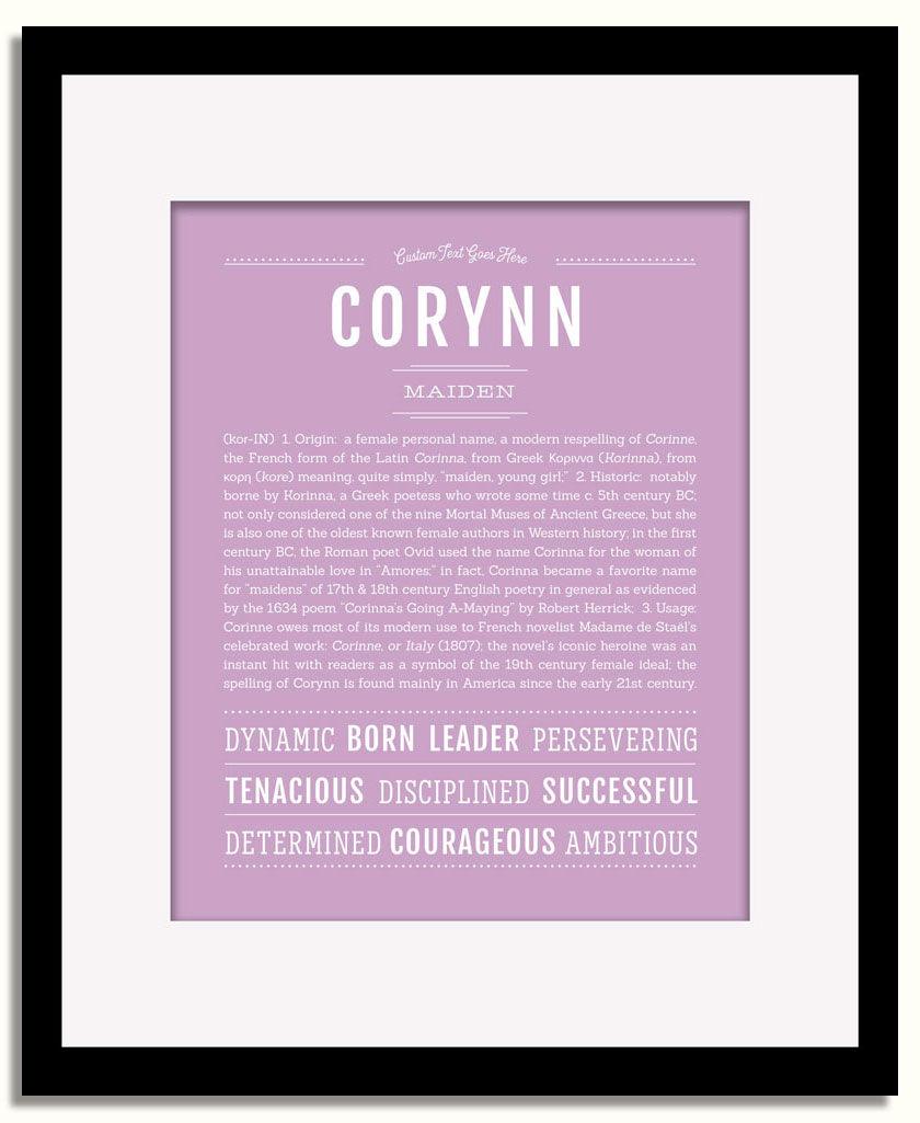 Frame Options | Lilac | Black Frame, Matted