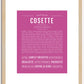 Cosette | Name Art Print