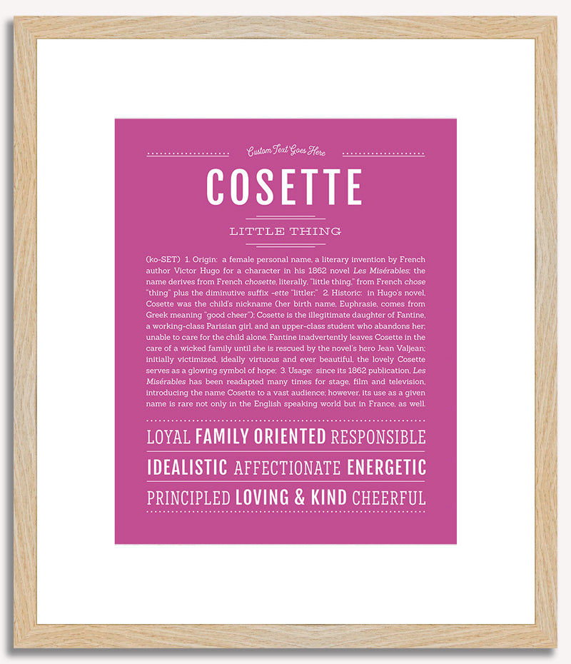 Cosette | Name Art Print