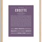 Cosette | Name Art Print